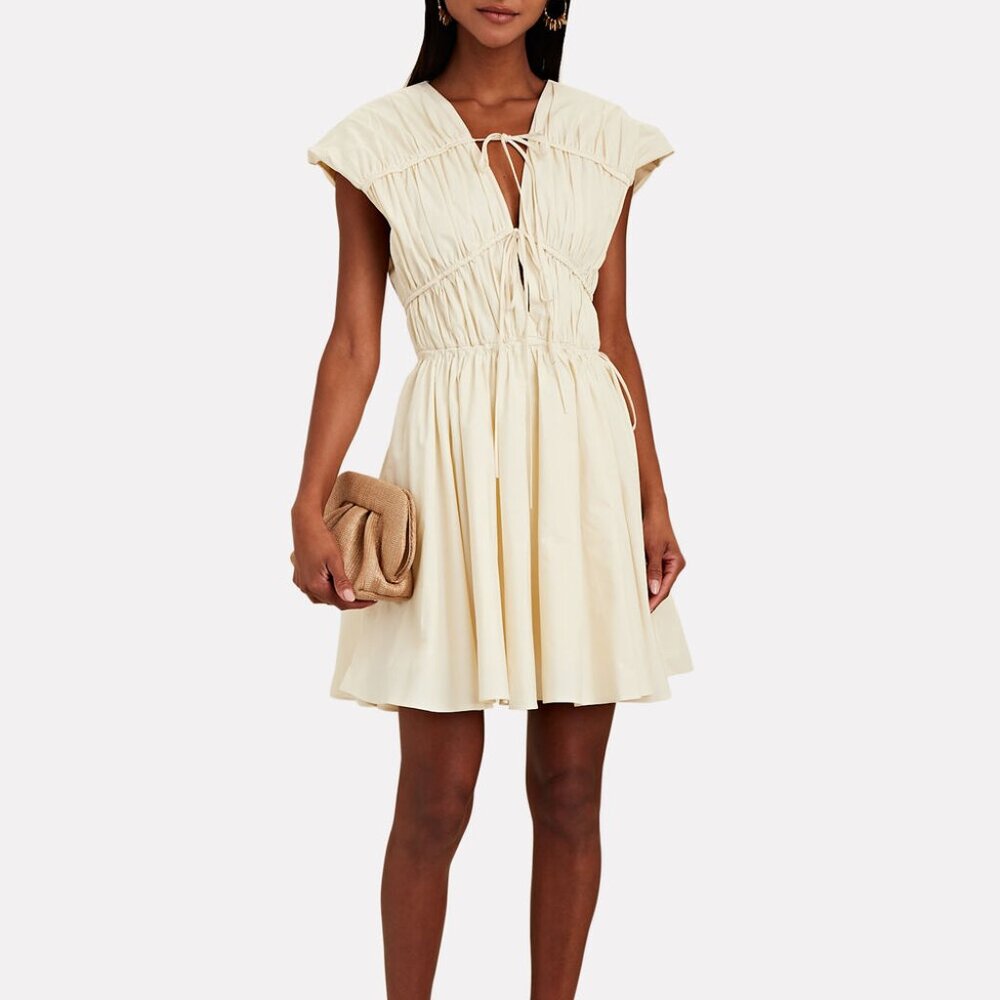 TOVE Cream Midi Dress